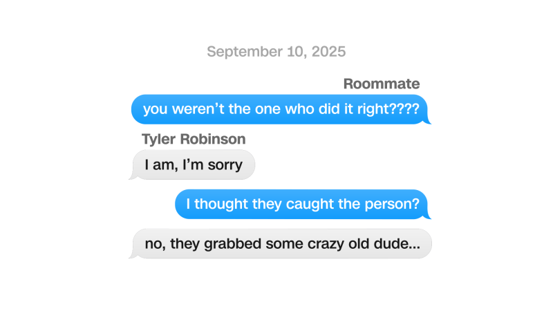 See the text messages between Charlie Kirk shooting suspect and roommate | CNN