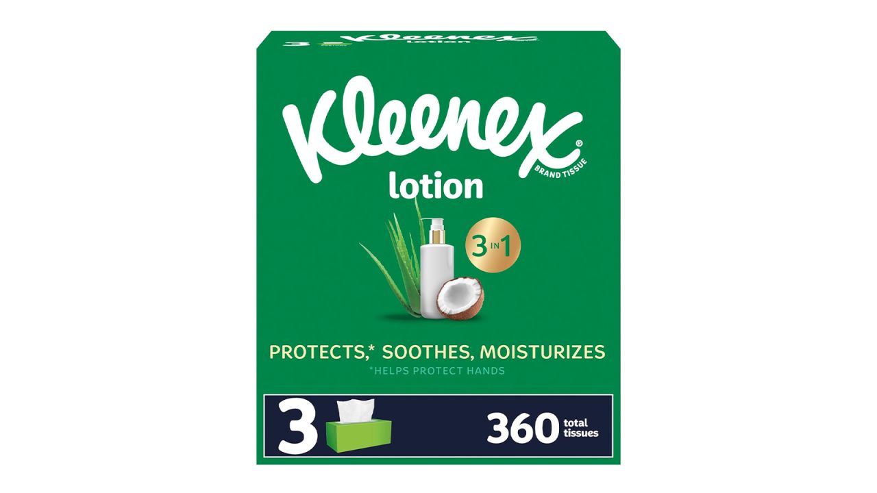 Kleenex Soothing Lotion Facial Tissues with Coconut Oil, 120 Count, Pack of 3 cnnu.jpg