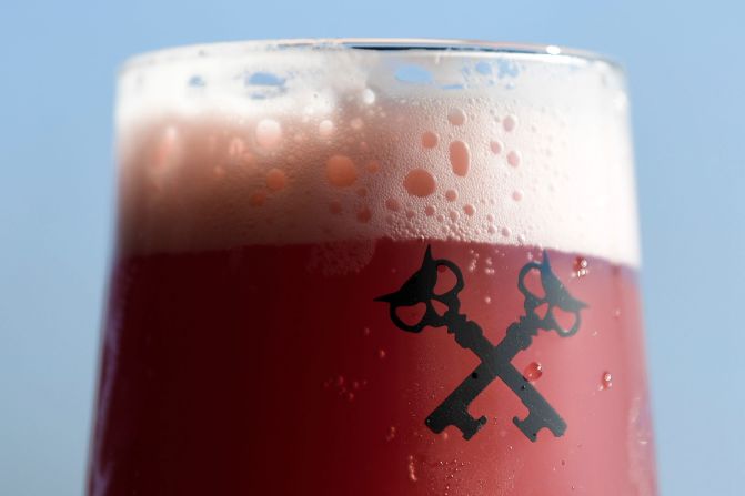 <strong>Cool refreshments:</strong> The taproom at Xül Beer Company serves up a raspberry tart cherry beer.