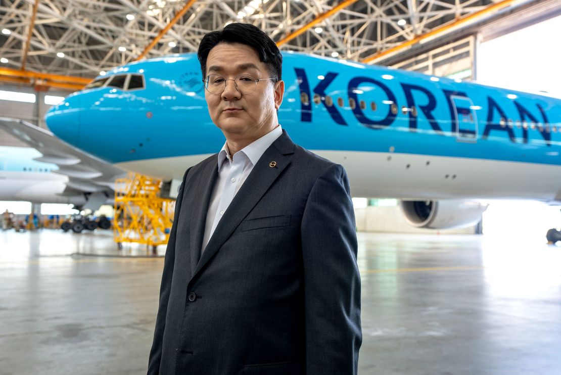 Korean Air CEO Walter Cho in Incheon, South Korea, on Monday.