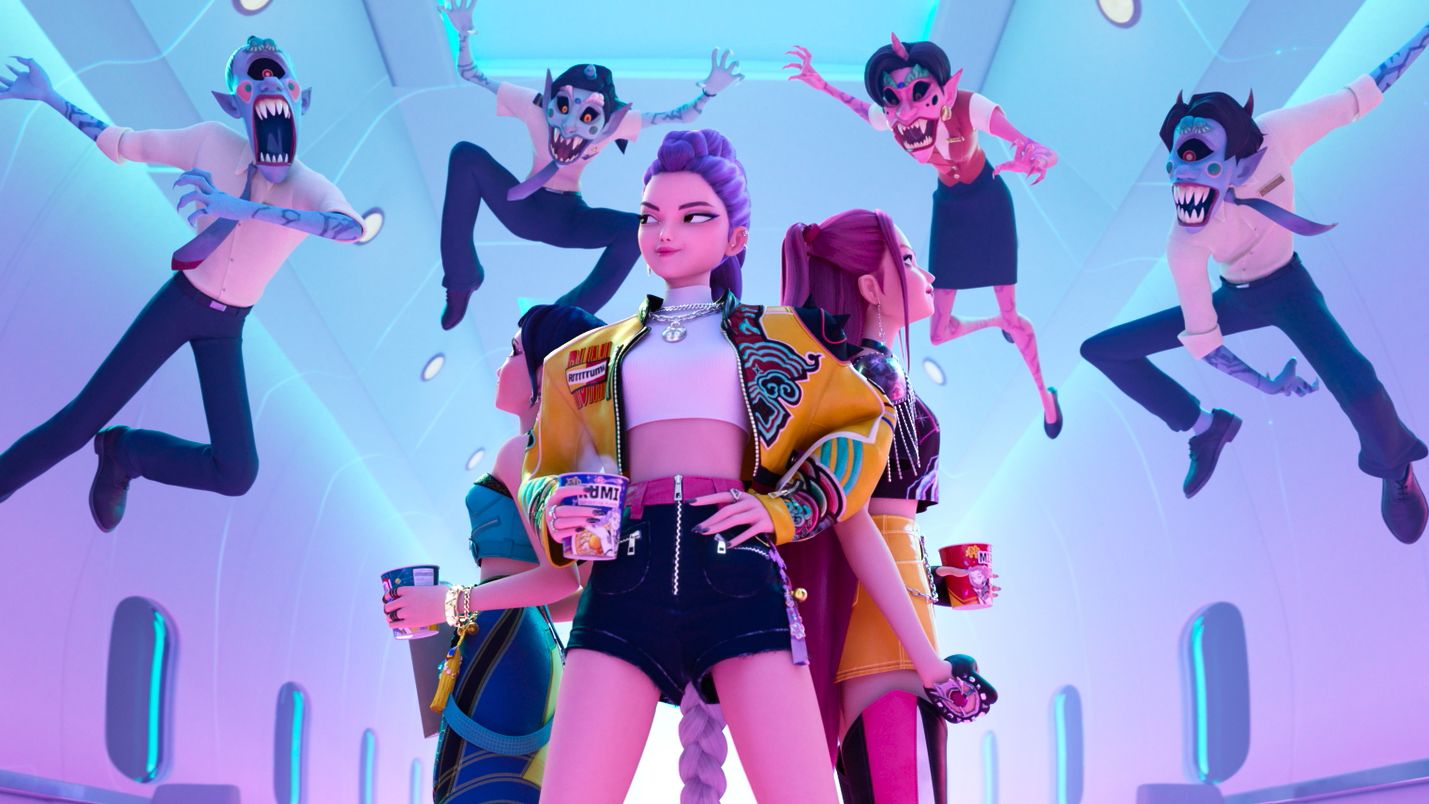 KPOP DEMON HUNTERS - When they aren't selling out stadiums, Kpop superstars Rumi, Mira and Zoey use their secret identities as badass demon hunters to protect their fans from an ever-present supernatural threat. Together, they must face their biggest enemy yet – an irresistible rival boy band of demons in disguise.