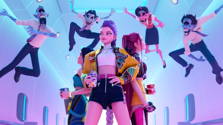 KPOP DEMON HUNTERS - When they aren't selling out stadiums, Kpop superstars Rumi, Mira and Zoey use their secret identities as badass demon hunters to protect their fans from an ever-present supernatural threat. Together, they must face their biggest enemy yet – an irresistible rival boy band of demons in disguise.