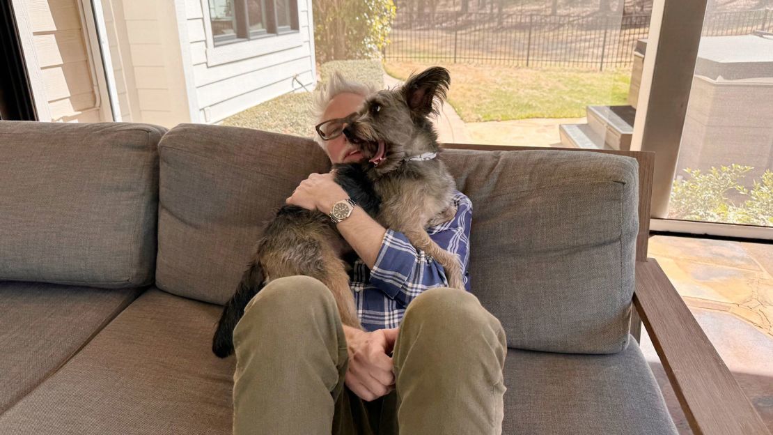 James Gunn announced plans to use his dog, rescued from a hoarding situation, as Krypto in the new ‘Superman’ movie.