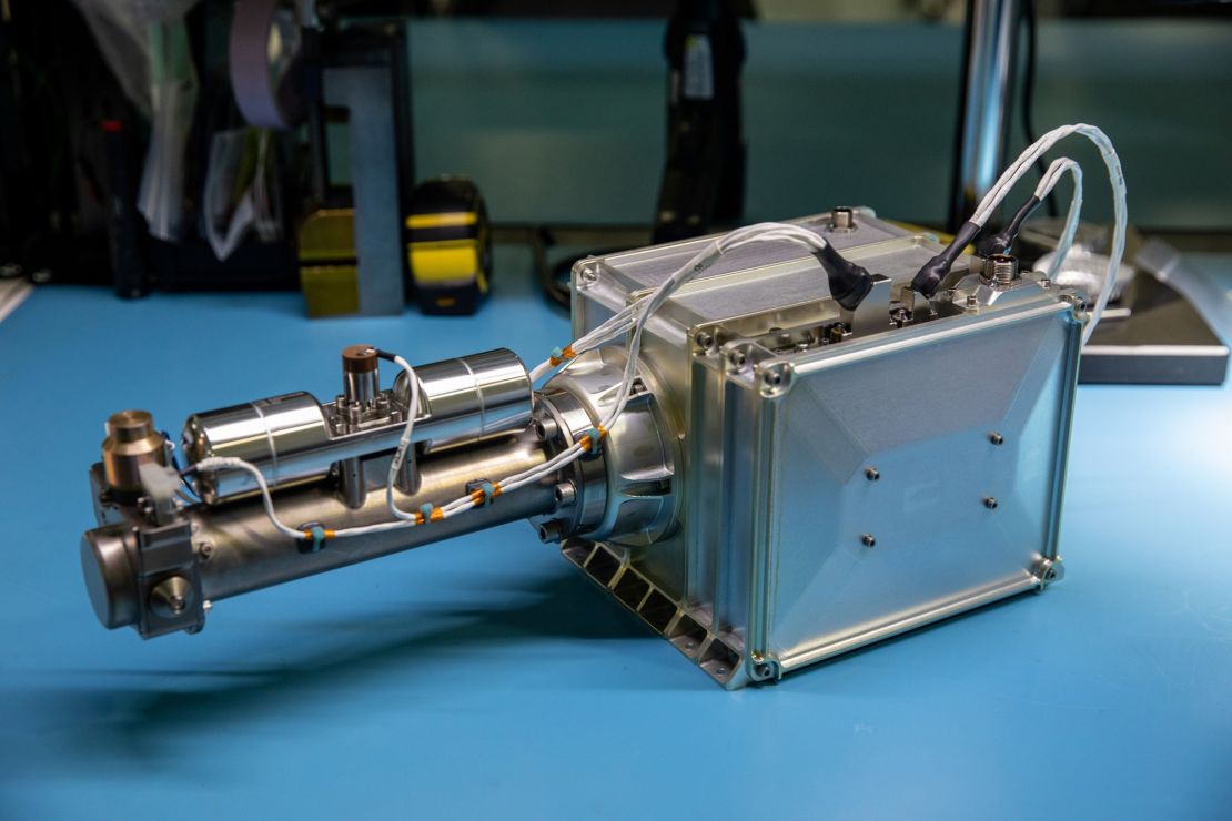 MSolo is a commercial off-the-shelf mass spectrometer modified to work in space. The instrument will help analyze the chemical makeup of landing sites on the moon, as well as study water on the lunar surface.