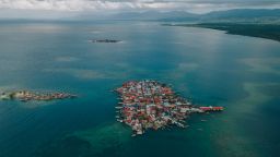 Gardi Sugdub and Coibita Island from an aerial view