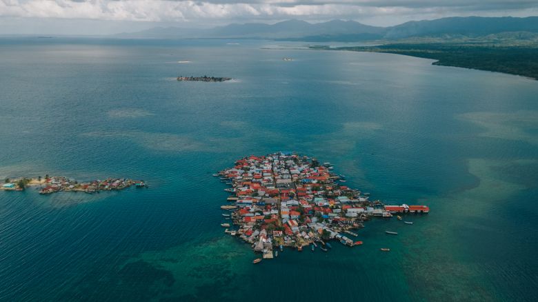 Gardi Sugdub and Coibita Island from an aerial view