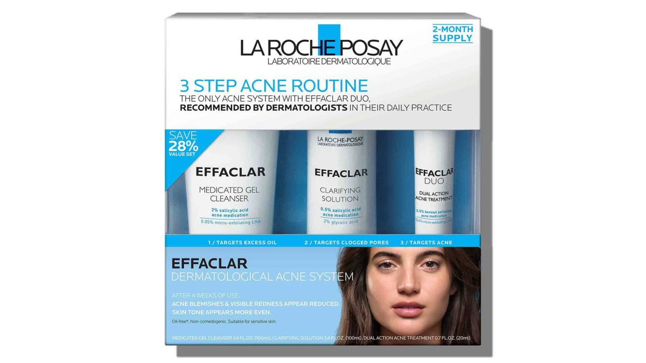 La Roche-Posay acne treatment system in a box