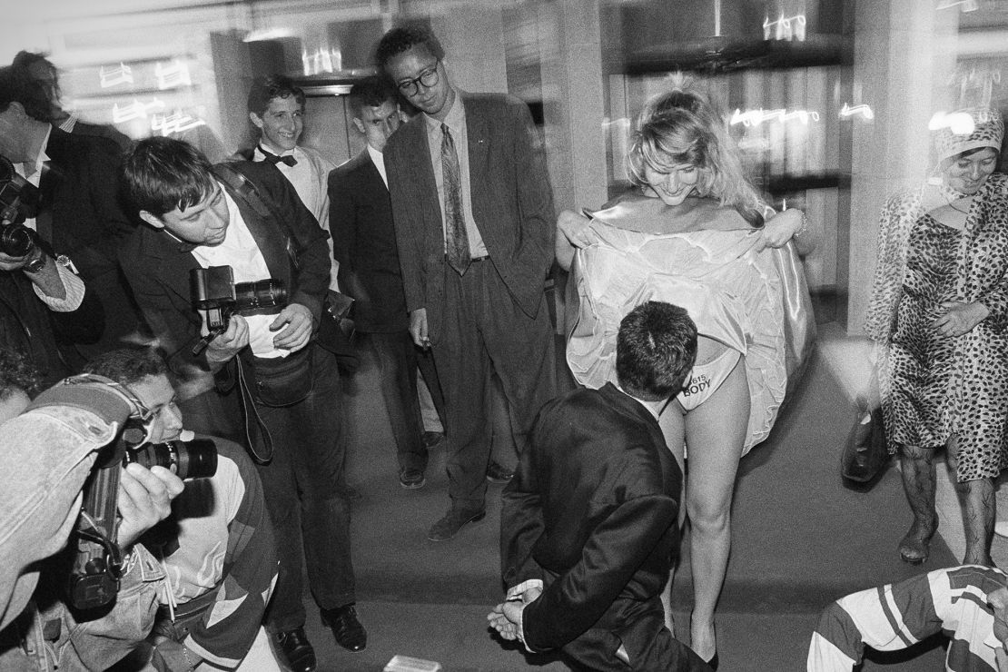 "Laetitia and a fan" (1992). Ridgers told CNN he was "serious" about his work, but that this is "not a serious photobook."