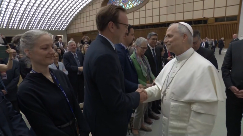 CNN’s Christopher Lamb meets Pope Leo XIV