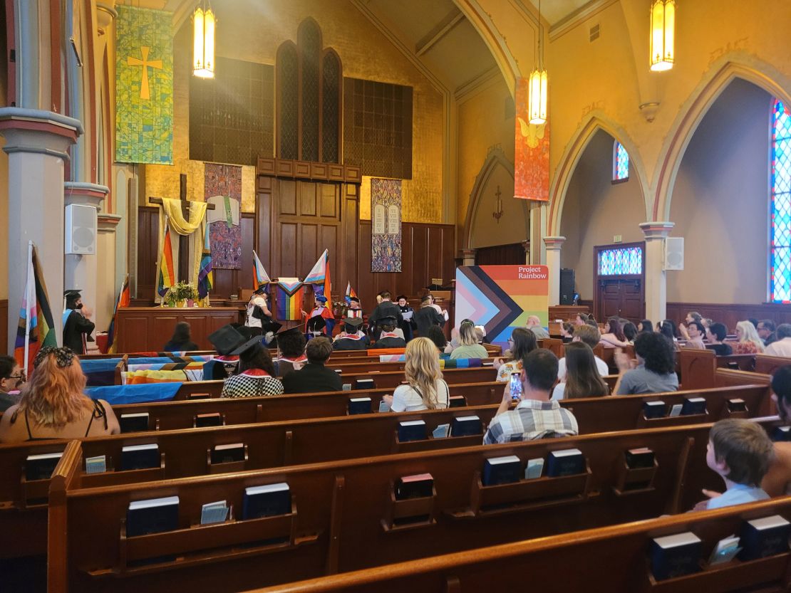 Project Rainbow Utah sponsored a Lavender Graduation at First Baptist Church in Salt Lake City, Utah, for LGBTQ+ graduates from the University of Utah, Westminster University and Salt Lake Community College.
