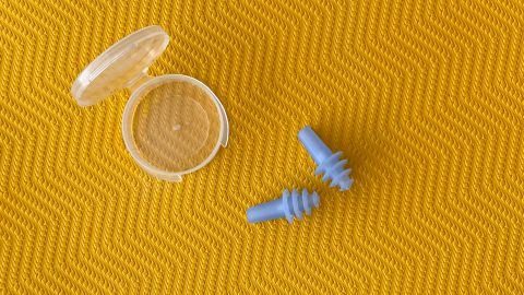 A photo of Earplanes on a table