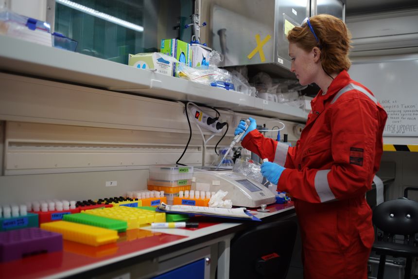 Samples of water will be sent to labs for chemical testing to allow the scientists to