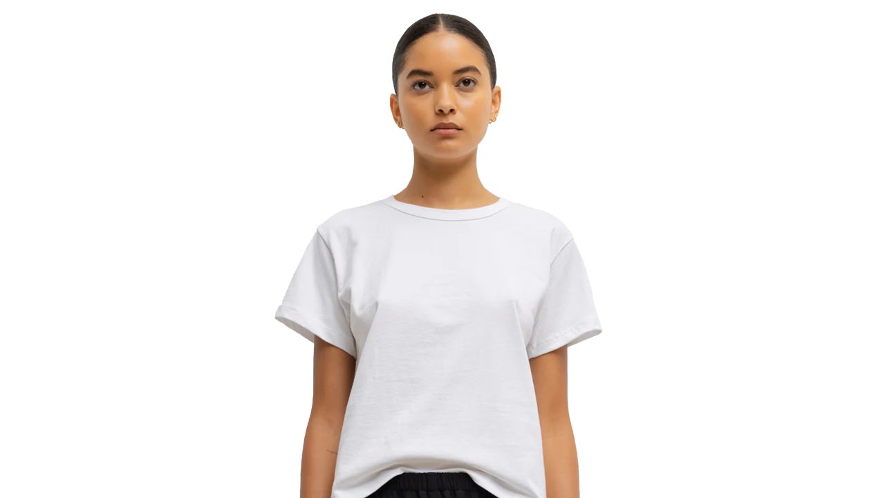Good quality white t shirt womens hot sale