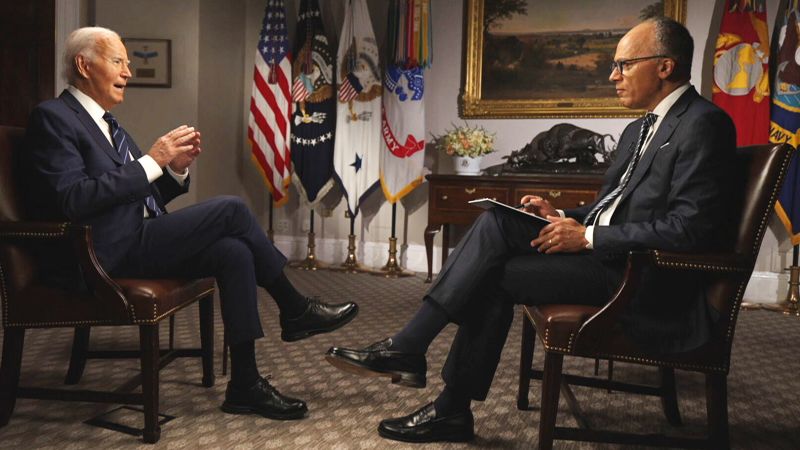 Takeaways from Biden’s interview with NBC News