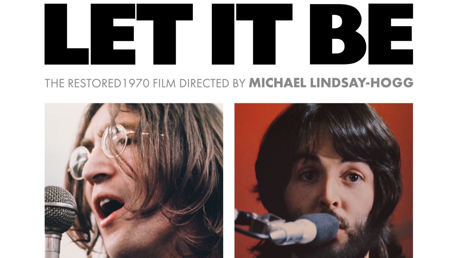 A poster for the restored "Let It Be" film, which will stream on Disney+