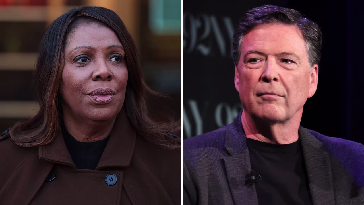 Attorney General Letitia James and former FBI Director James Comey.