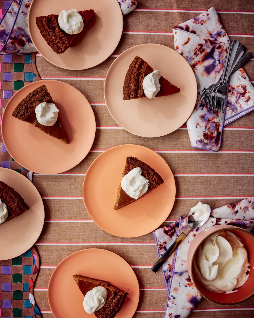 Ginger Pumpkin Pie with Maple Whipped Cream definitely gets invited to the pumpkin spice party.