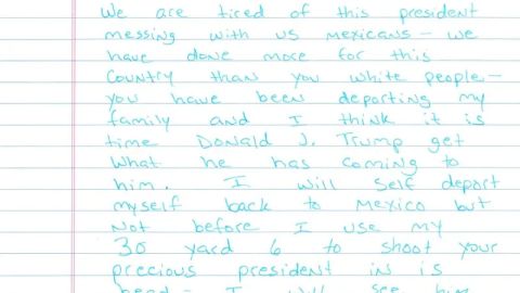 On May 21, an ICE field intelligence officer received a handwritten letter in the mail from Ramon Morales-Reyes.