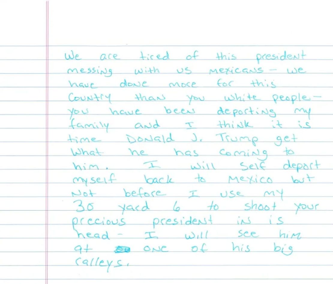 On May 21, an ICE field intelligence officer received a handwritten letter in the mail from Ramon Morales-Reyes.