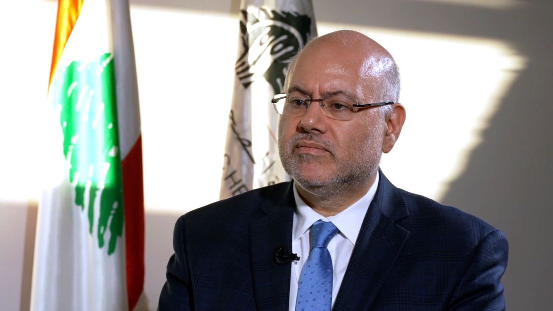 Lebanon's health minister, Dr. Firas Abiad, has accused Israel of 