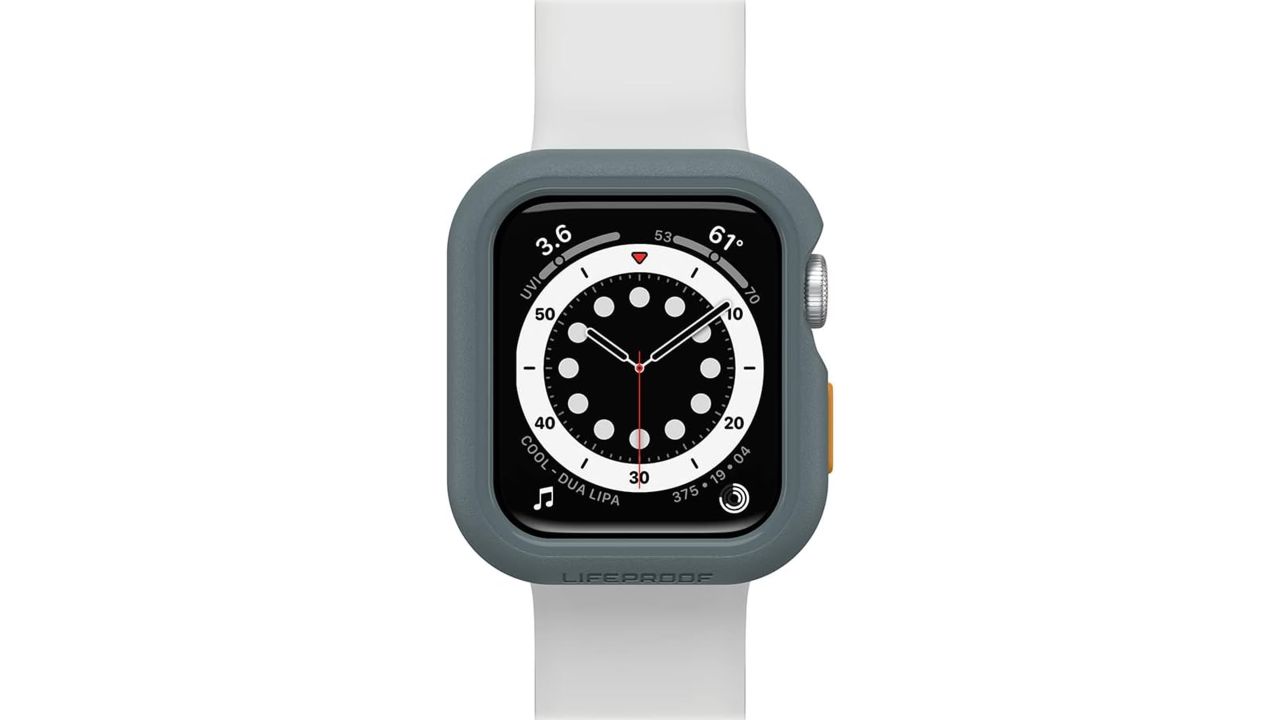 lifeproof eco-friendly apple watch case in "anchor's away" color