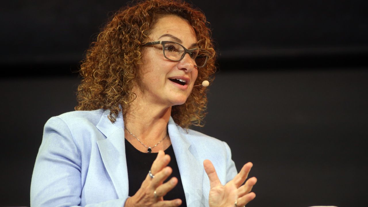 GENEVA, SWITZERLAND - JULY 06: Lila Ibrahim, chief operating officer of Google Deep Mind speaks on stage on July 06, 2023 in Geneva, Switzerland. Some 3,000 global experts from big tech, education and international organisations will gather at a two-day summit in Geneva organised by the United Nations to discuss artificial intelligence in its potential for empowering humanity. (Photo by Johannes Simon/Getty Images)