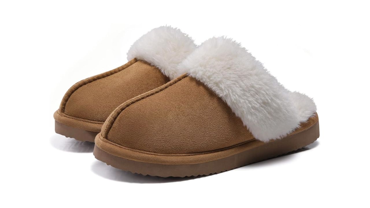 Litfun Women's Fuzzy Memory Foam Slippers cnnu.jpg