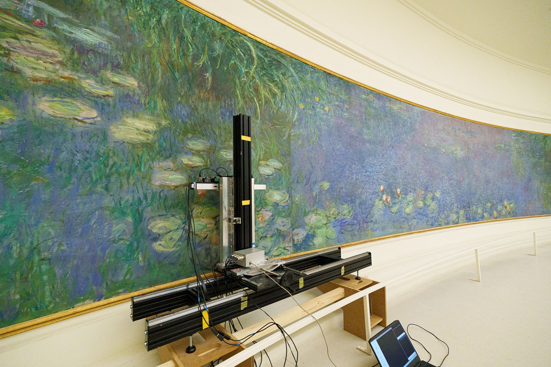 The Austrian company spent a week scanning Claude Monet's "Water Liliies" murals at the Musée de l'Orangerie in Paris.