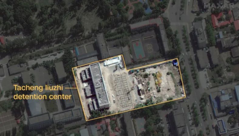 Tacheng, una ciudad en la región de Xinjiang cerca de la frontera con Kazajstán, construyó una instalación liuzhi de cuatro pisos con 10 celdas de detención en 2023. El centro también está construyendo un edificio adicional de detención para agregar 16 celdas, que se espera que se complete en 2025.