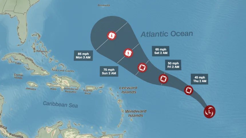 Se prevé la formación de la tormenta tropical Gabrielle: esta es su posible  trayectoria en el Atlántico | CNN