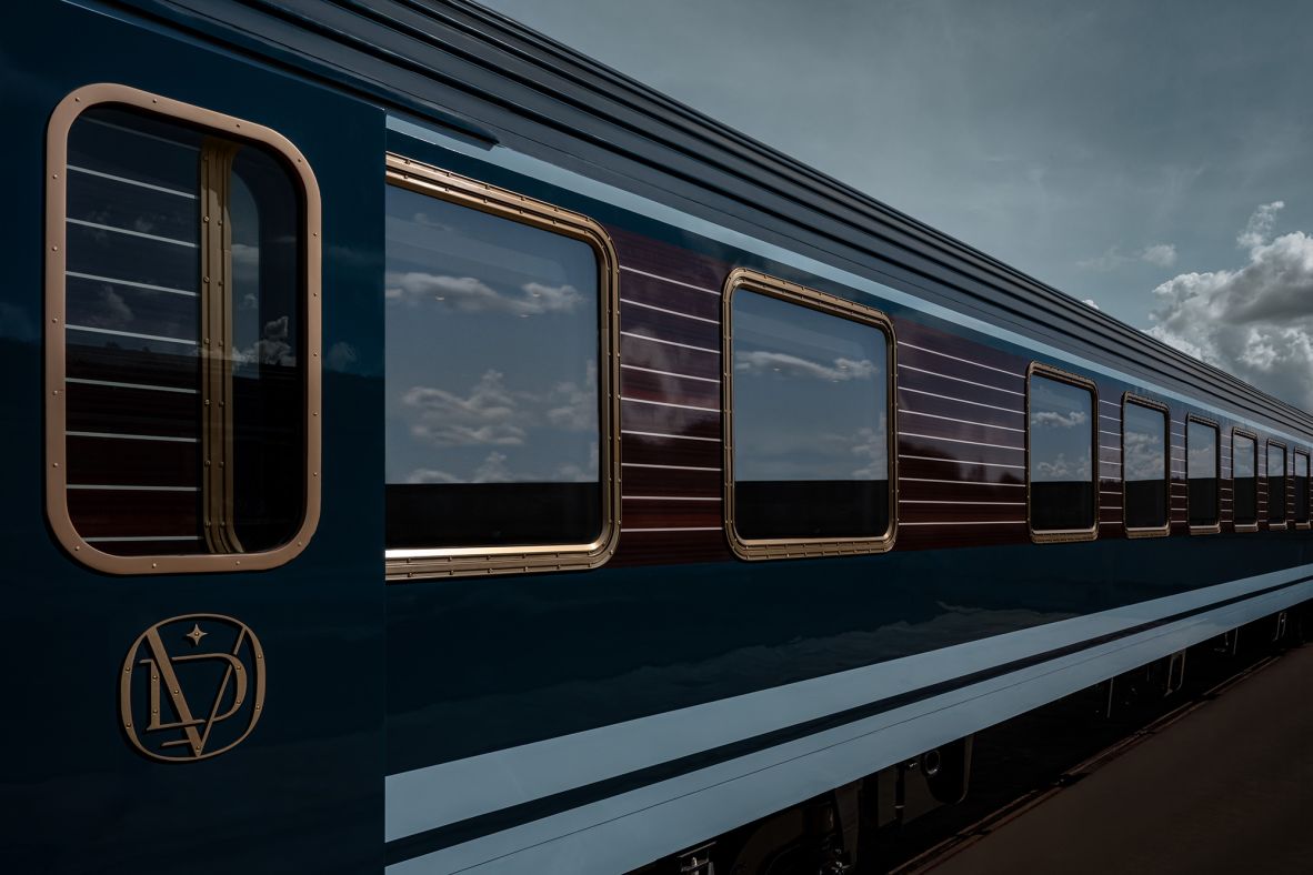 <strong>Our carriage awaits:</strong> The train's vintage Z1 Italian carriages from the ‘70s and ‘80s have been gutted and reimagined by Milan-based interior designers Dimorestudio.
