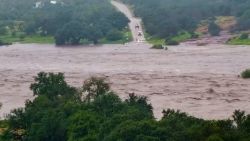 A timelapse video captured on Friday shows how quickly floodwaters rose along the Llano River in Kingsland, Texas – a town about 95 miles northeast of Camp Mystic. The video, which was sped up, shows the water rush in and rise along the river in the span of 30 minutes.