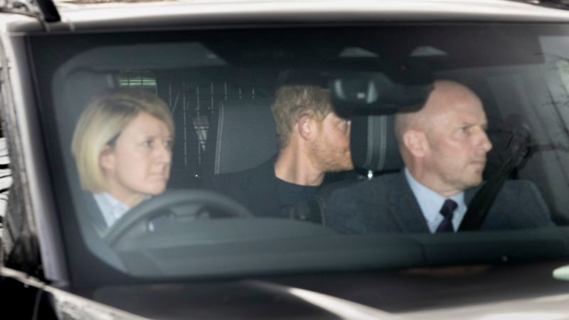 Image for article Prince Harry returns to UK to be at King Charles side, in rare moment of unity amid family rift  CNN