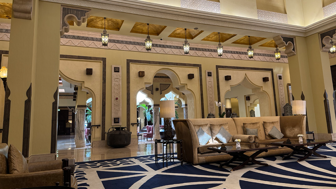 Lobby of the Sharq Village & Spa, a Ritz-Carlton Hotel