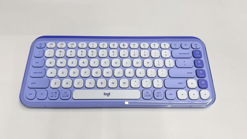 the lilac Logitech pop icon keys keyboard