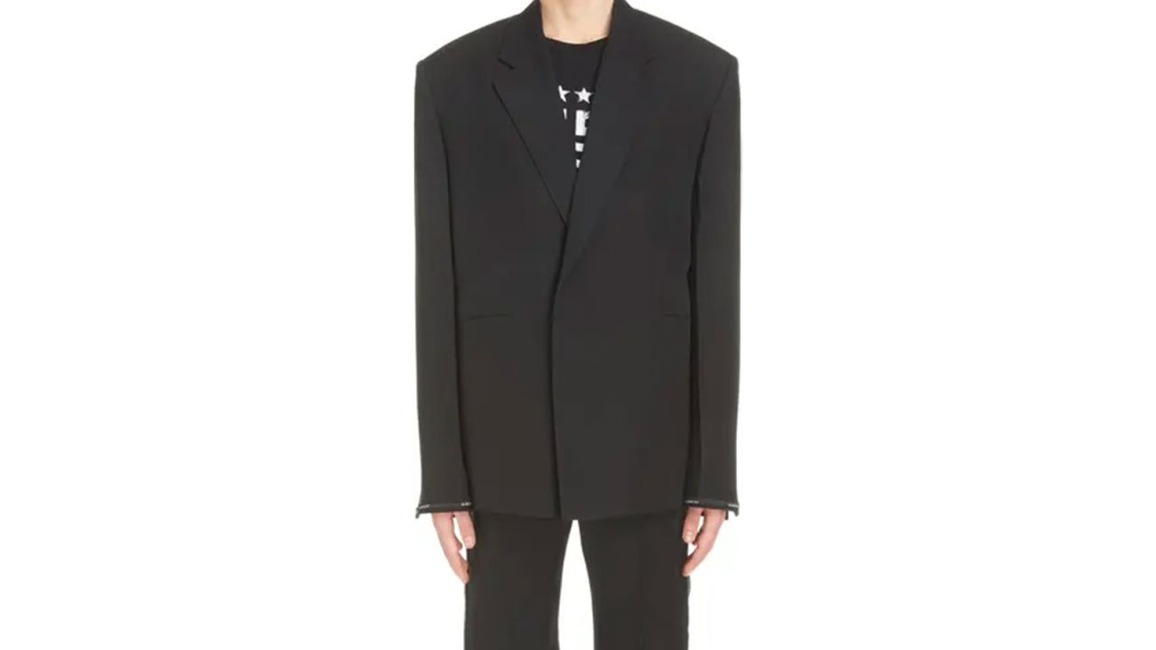 Logo Tape Oversize Virgin Wool Jacket Givenchy .jpg