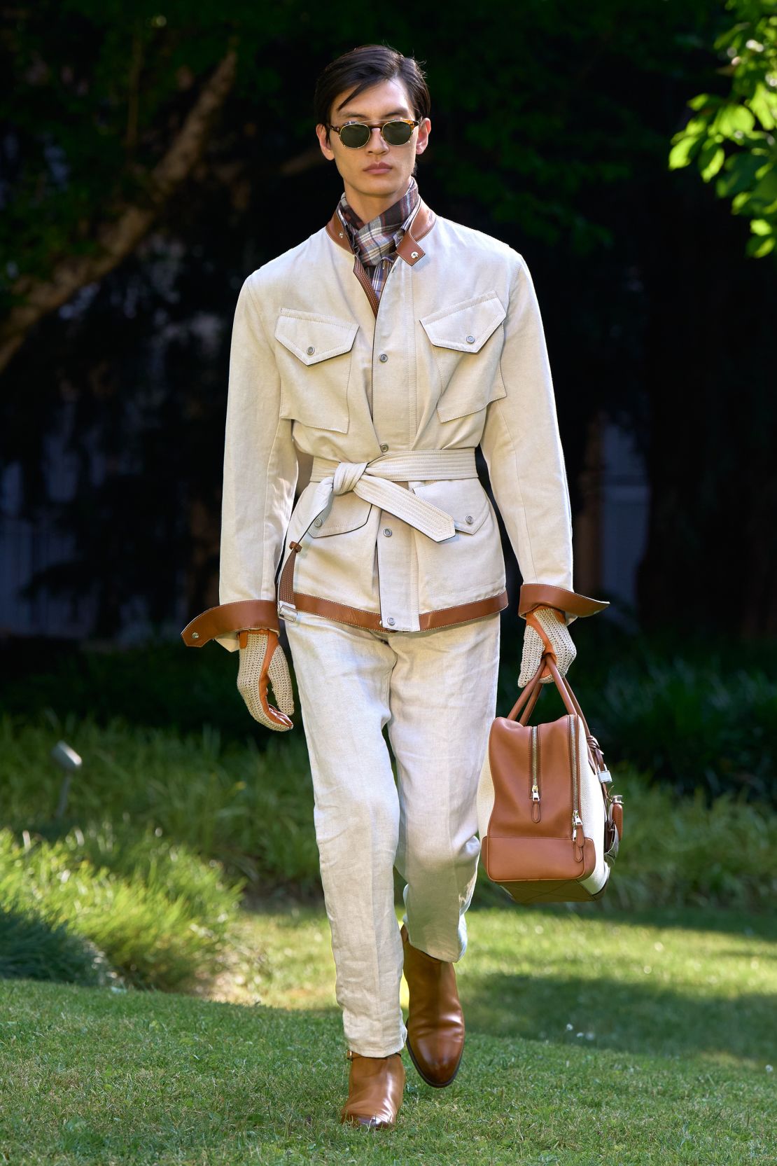 Dunhill drew on antiquated British dress codes and high society for its collection.