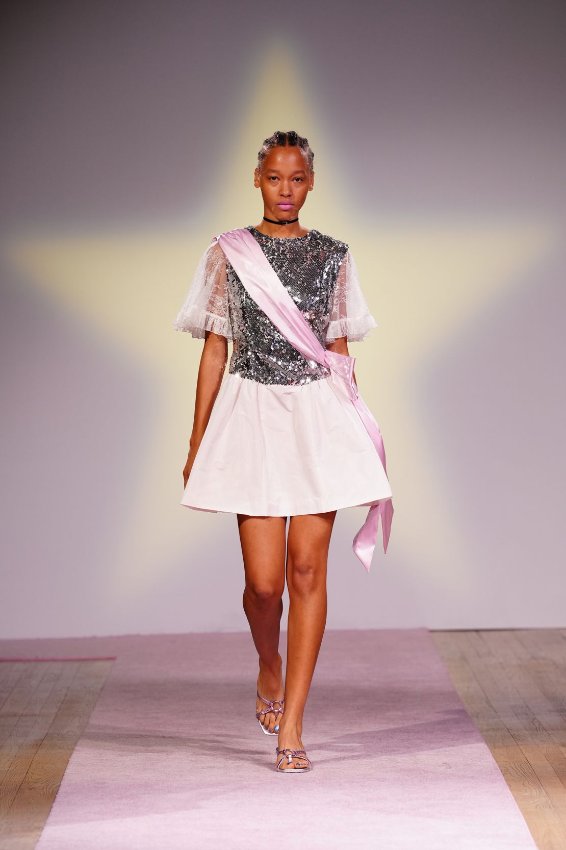 From prom queen sashes to '80s puff-sleeved silhouettes, the brand's mission was to unite style and substance: 'Practicality can be fantastic and fantasy can be practical,' read the show notes.