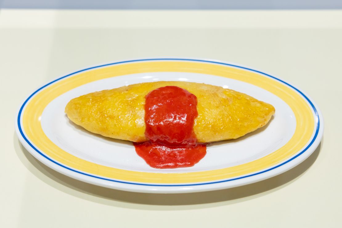 A reproduction of 'Kinen Omu', or Celebration Omelette – the first replica Takizo Iwasaki ever made.