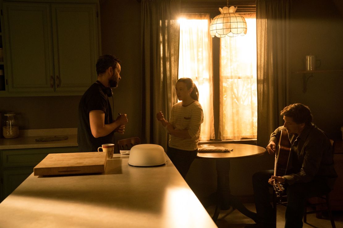 (From left) Neil Druckmann, Bella Ramsey and Pedro Pascal in 'The Last of Us.'