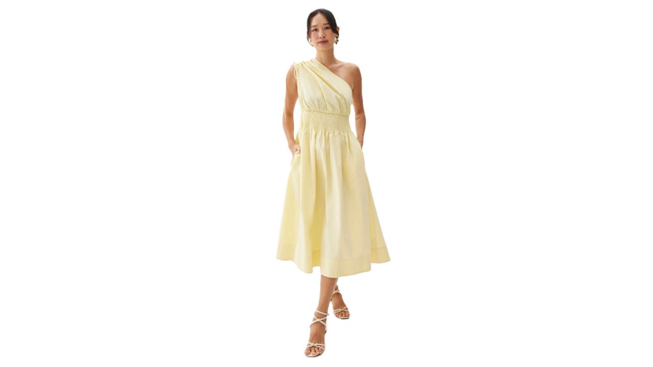 Love, Bonito Cotton Toga Fit & Flare Midaxi Dress