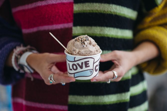 <strong>Sweet local treats:</strong> Love Creamery serves up handcrafted ice cream at scoop shops in Lincoln Park Craft District and Canal Park.