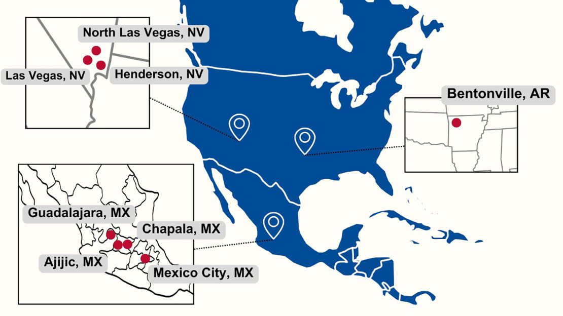 Centers of activity where Aurora Phelps is known to have resided in Arkansas, southern Nevada and central Mexico, according to the FBI.