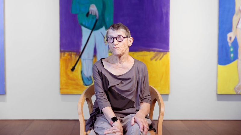 Painter Lucy Jones puts her life with cerebral palsy on canvas
