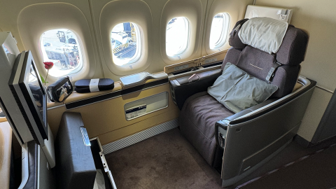 Lufthansa first class Boeing 747-8