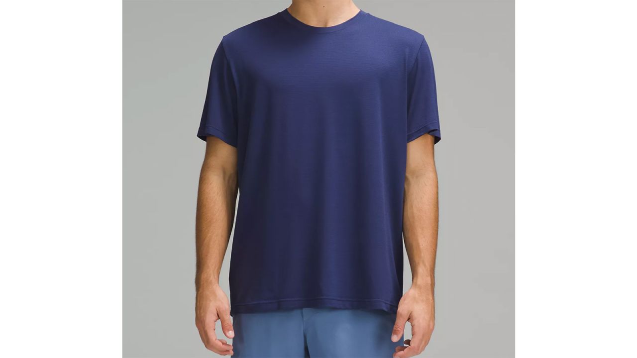 lululemon athletica Shoulder Cut-out Yoga T-shirt - Color Purple - Size 10  in Blue