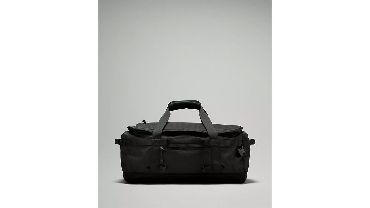 A photo of the Lululemon 2-in-1 Travel Duffel Backpack