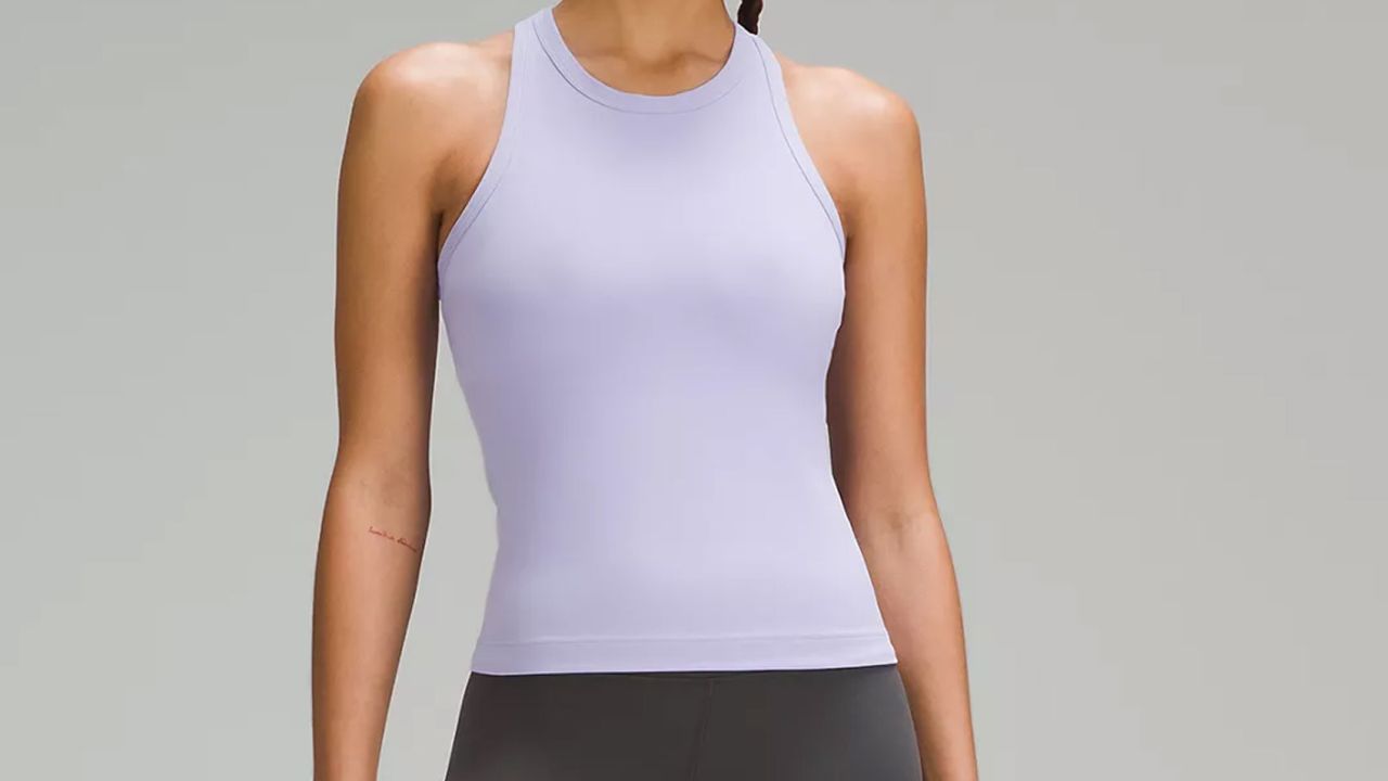Lululemon athletica Base Pace Two-Toned Ribbed Tank Top, Women's  Sleeveless & Tops
