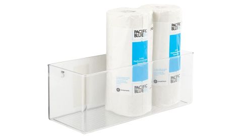 mDesign Plastic Wall Mount Storage Organizer