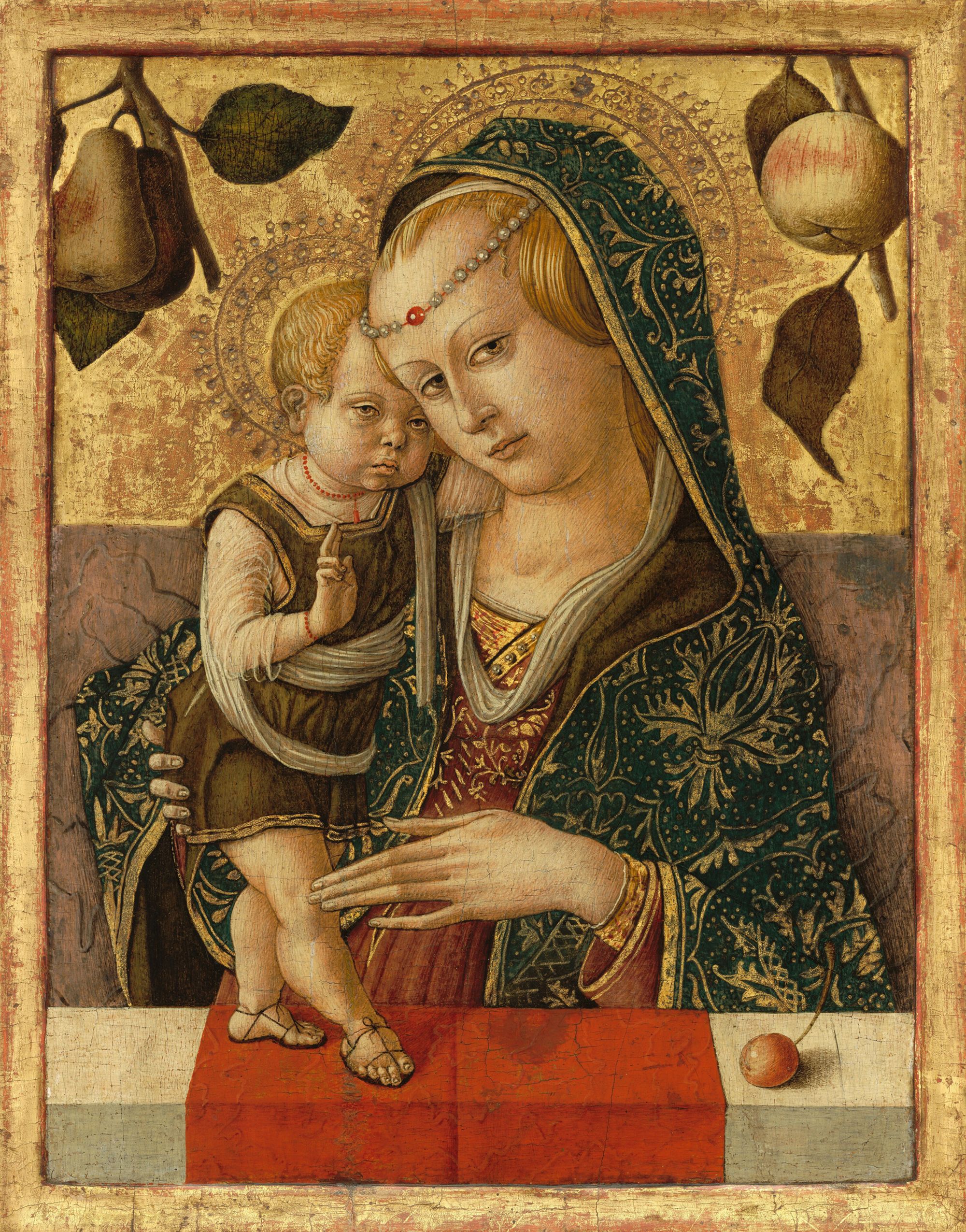 Carlo Crivelli's "Madonna and Child," painted circa 1490.